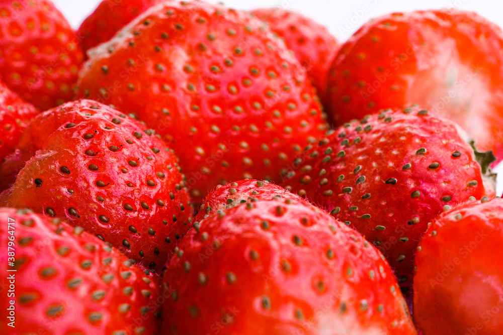 Lots of strawberry view from above, use as background or texture Lots of strawberry view from above, use as background or texture