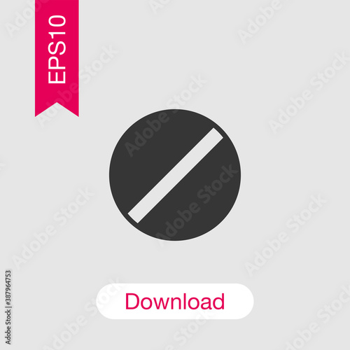 Ban icon isolated on background. Forbidden symbol modern, simple, vector, icon for website design, mobile app, ui. Vector Illustration