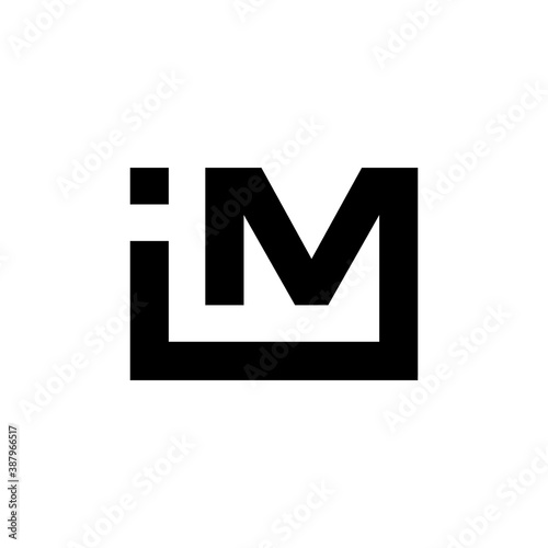 Modern vector graphic of IM initial, Perfect for any company or business icon.
