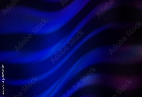 Dark BLUE vector texture with milky way stars.