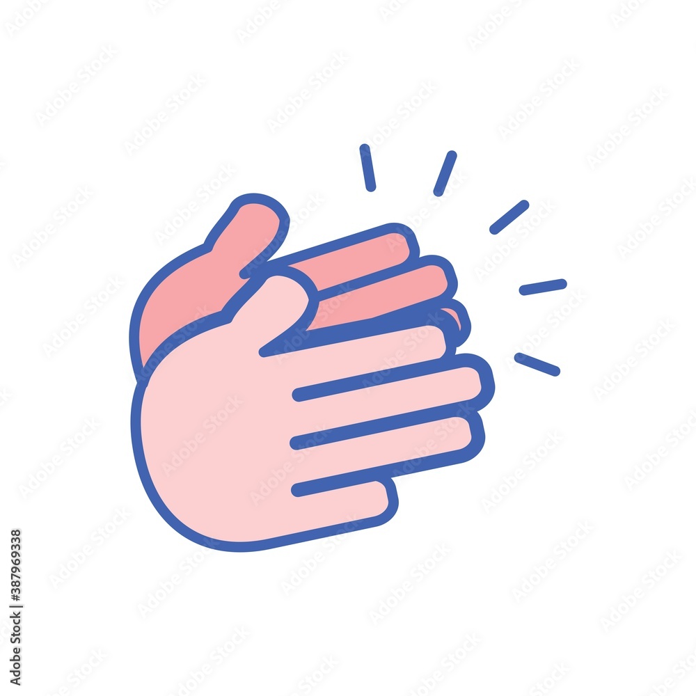 Applause Flat Icon Vector Logo Template Illustration Applause Flat Icon Vector Logo Template Illustration