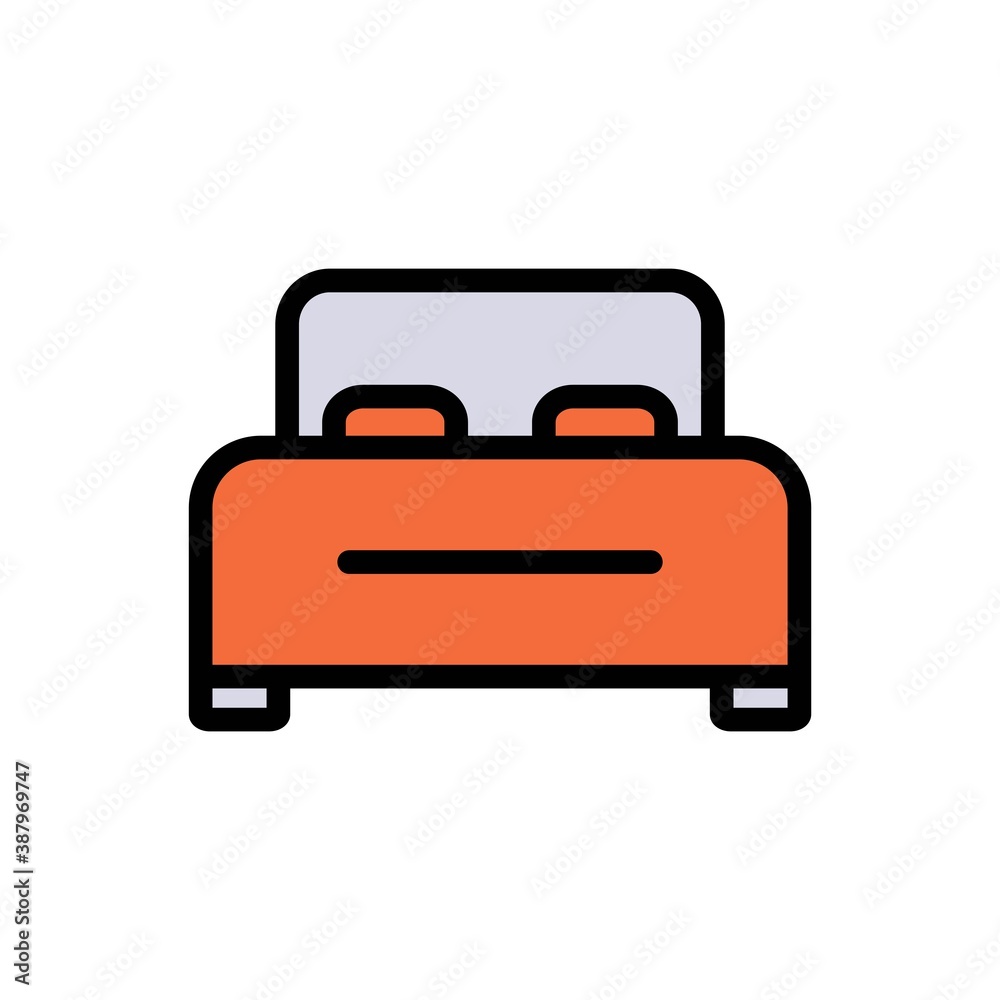 Bed,Hotel Flat Icon Vector Logo Template Illustration Bed,Hotel Flat Icon Vector Logo Template Illustration