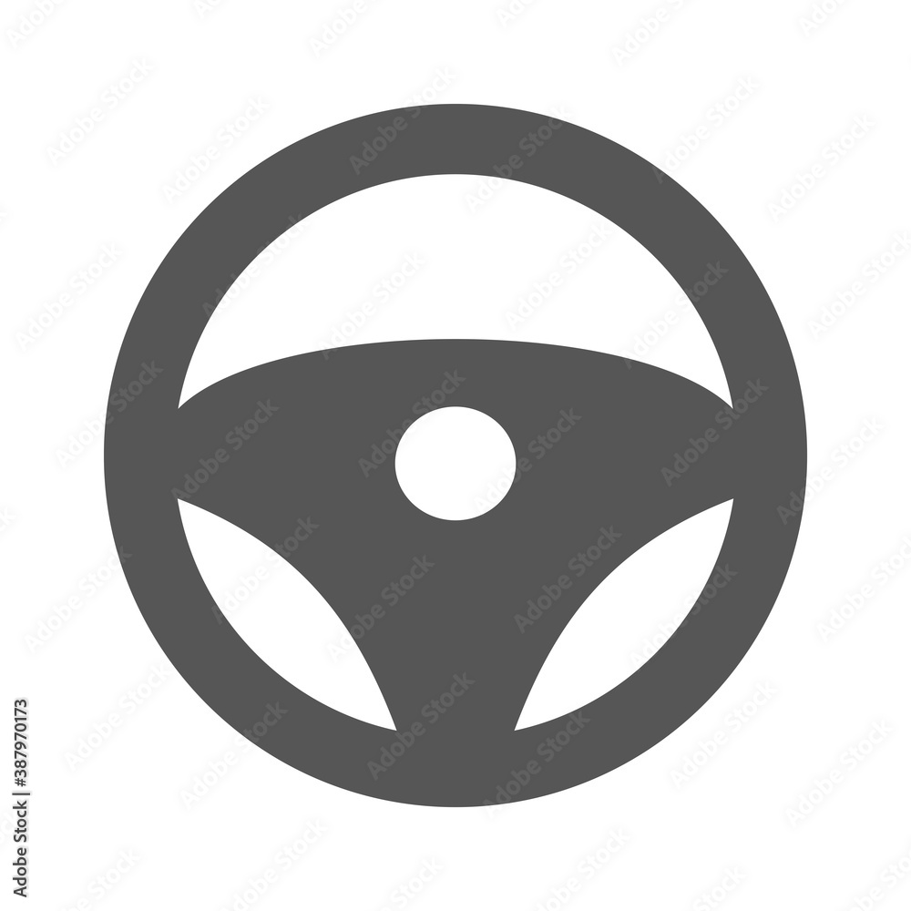 Steering Wheel Flat Icon Vector Logo Template Illustration Steering Wheel Flat Icon Vector Logo Template Illustration