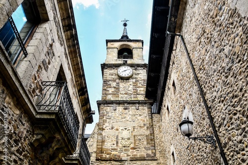 Detail view of Ponferrada spanish city in galicia spain. photo
