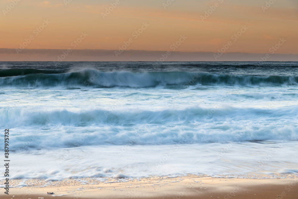 Winter  and Waves - Sunrise at the Seaside