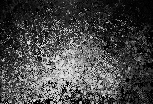 Dark Gray vector template with chaotic shapes.
