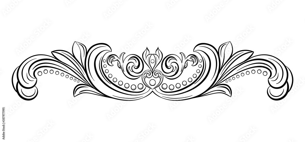Stucco frame. Moldings. Stucco pattern.