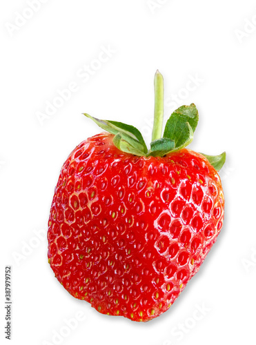Fresh strawberry isolated on white background