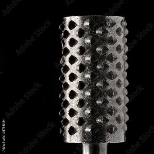 Obraz na plátně Wood carving rotary rasp close-up
