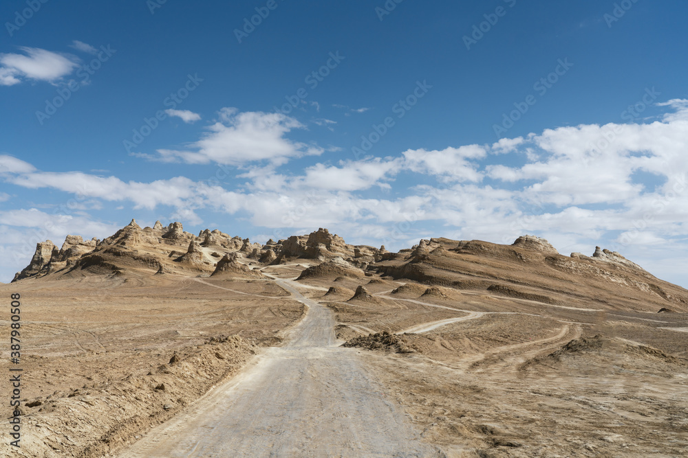 Hills and erosion terrain, natural background. Hills and erosion terrain, natural background.