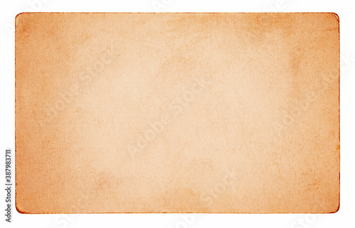 Vintage paper background isolated - clipping path included	