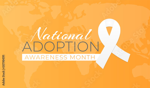 National Adoption Awareness Month Illustration Design