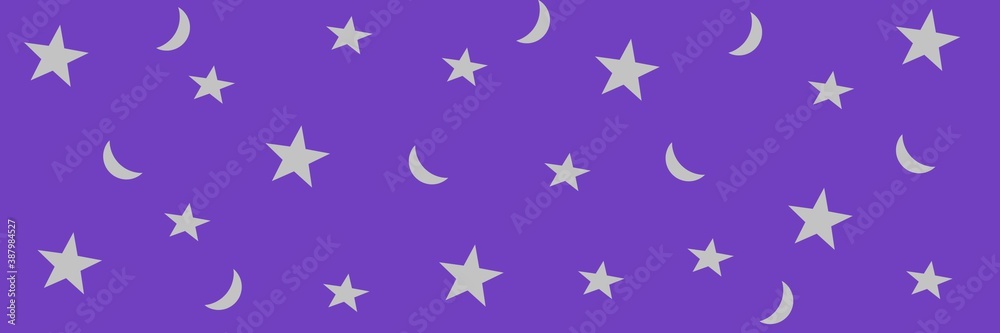 stars and moon for a festive banner or packaging. stars and moon for a festive banner or packaging.