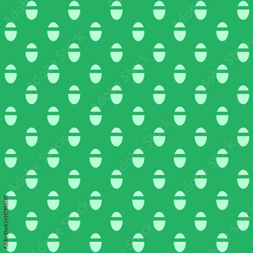light green oval shape egg on dark green background repeat pattern