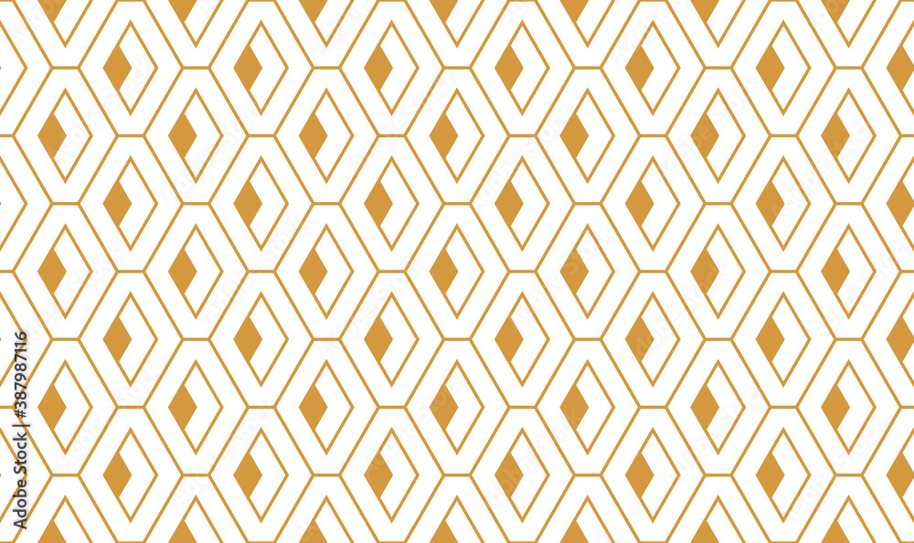 Abstract geometric pattern. A seamless vector background. White and gold ornament. Graphic modern pattern. Simple lattice graphic design Abstract geometric pattern. A seamless vector background. White and gold ornament. Graphic modern pattern. Simple lattice graphic design