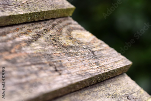 Close up wooden plank of wood
