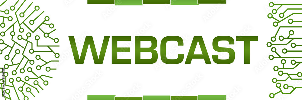 Webcast Green Circuit Circular Left Right Banner Webcast Green Circuit Circular Left Right Banner