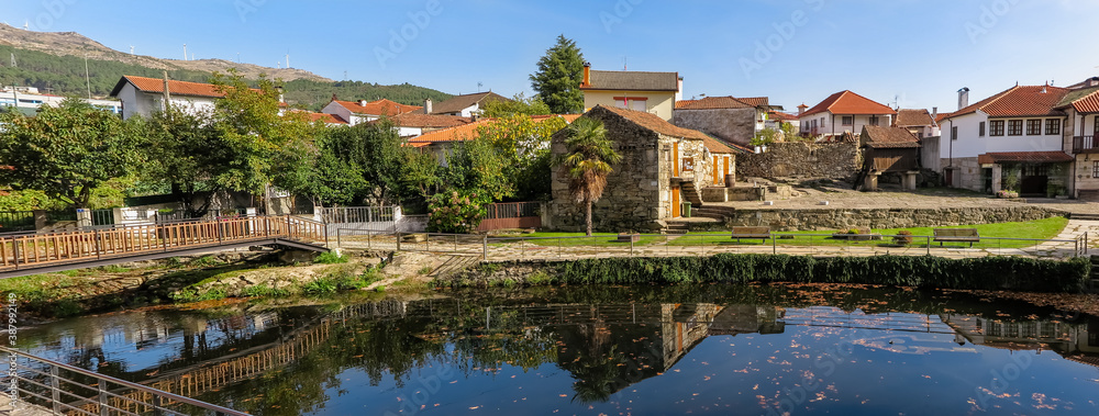 Fototapeta premium Lake of the leisure park of the city of Boticas, Vila Real district, North Region, Alto Tâmega sub-region, Portugal