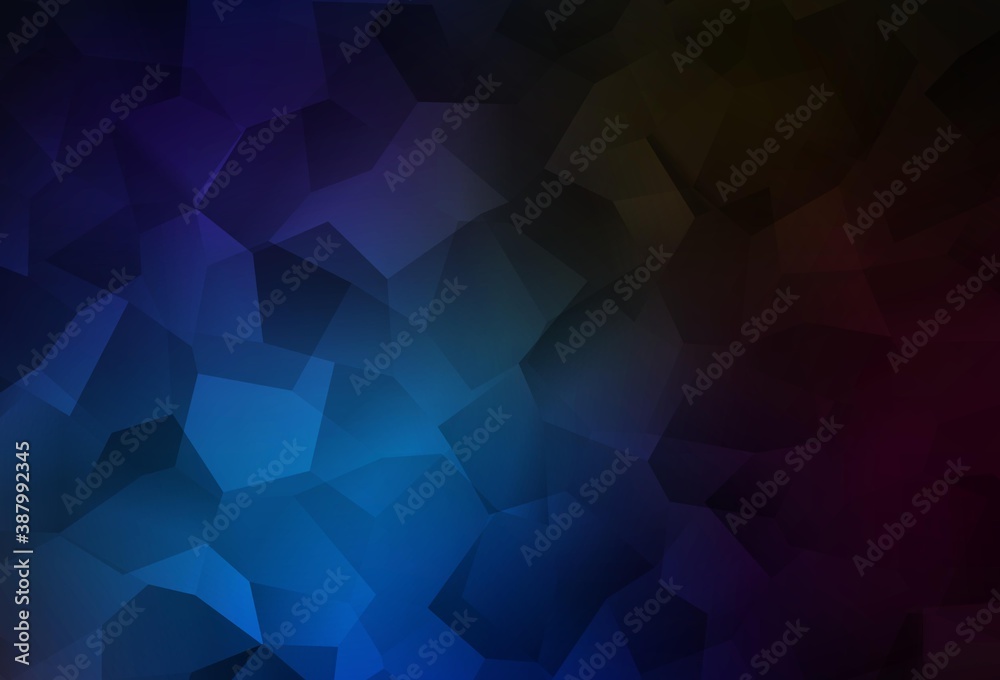 Dark BLUE vector background with abstract shapes. Dark BLUE vector background with abstract shapes.