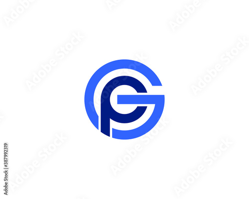 GP PG LETTER LOGO DESIGN VECTOR TEMPLATE. GP PG LOGO DESIGN.