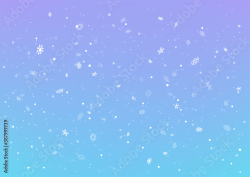 christmas falling snow blue background