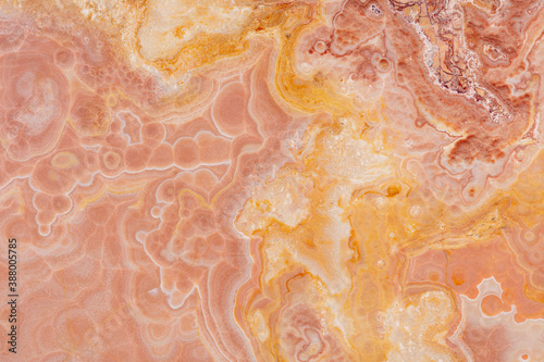 Super exotic orange onyx - polished stone slab, texture for perfect interior, background or other design project.