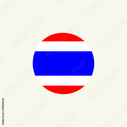 Thailand round flag icon. National Thai circular flag vector illustration isolated on white. Free Download Thailand round flag icon. National Thai circular flag vector illustration isolated on white. - GFXLoad