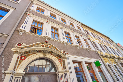 Typical historic houses in Görlitz in Saxony in Germany photo