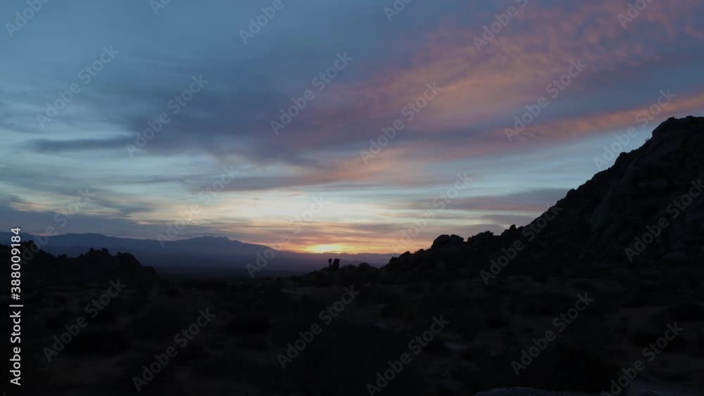 Sunrise Time Lapse In the AZ Desert With Mountain Sunrise Time Lapse In the AZ Desert With Mountain