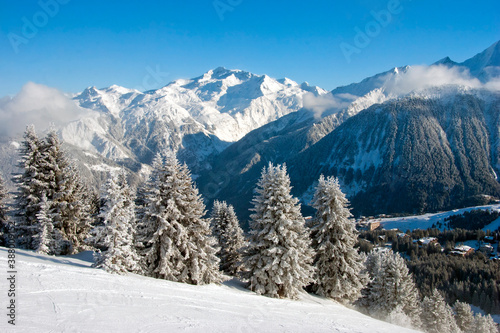 Courchevel 1850 3 Valleys ski area French Alps France © Andy Evans Photos