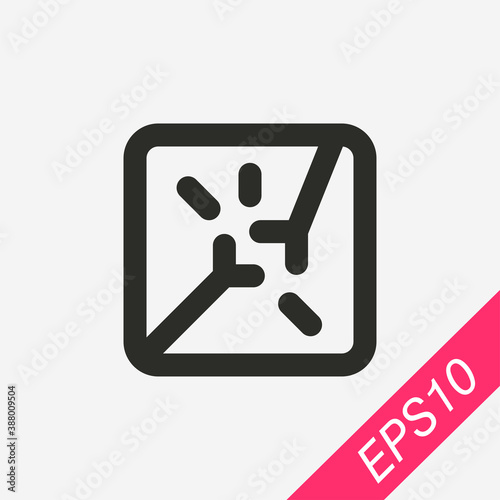 X-ray scale icon isolated on background. ECG symbol modern, simple, vector, icon for website design, mobile app, ui. Vector Illustration
