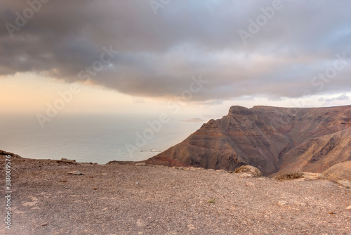 Sunset over Lanzarote Island, HDR Image