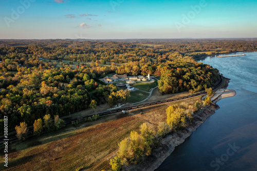 Mississippi River at Cape Girardeau Missouri. Fall 2020.