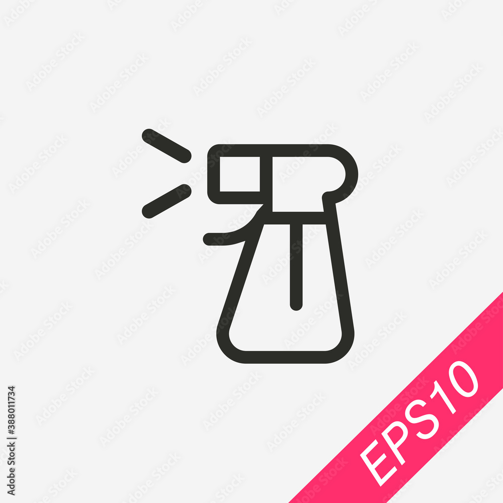 Spray icon isolated on background. Healthcare symbol modern, simple, vector, icon for website design, mobile app, ui. Vector Illustration