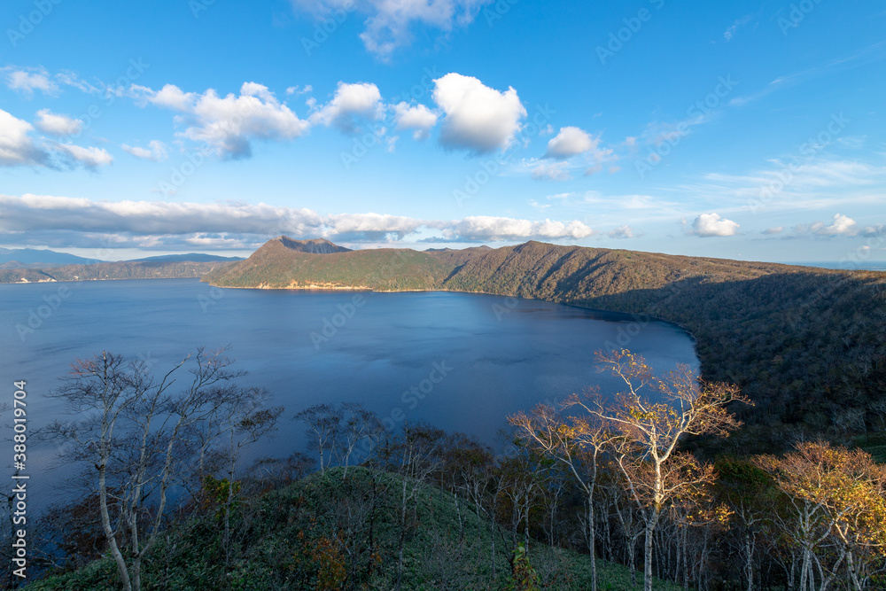 Naklejka premium 北海道 摩周湖の夕方の風景