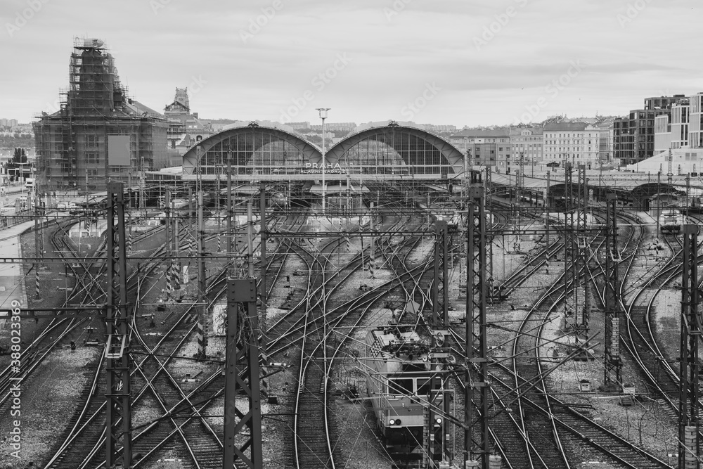 Obraz premium railway station in prague