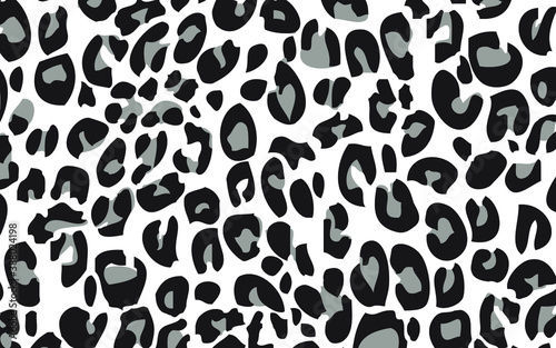  leopard texture background, non-repeating leopard abstract modern. vector military fabric patterns textile black white gray print