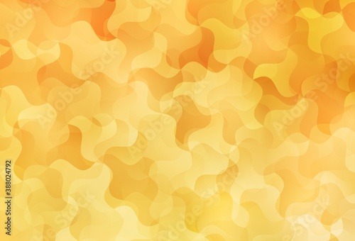 Light Yellow vector abstract mosaic pattern.