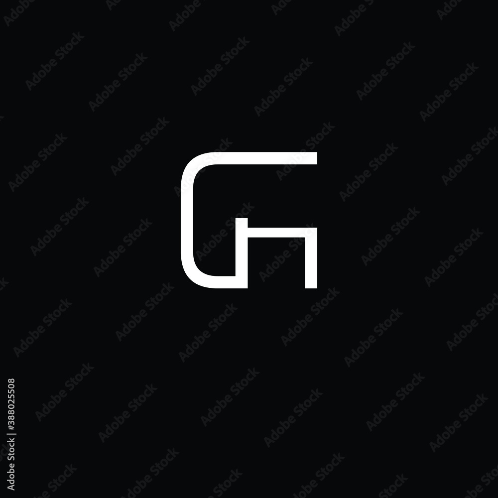 Creative Professional Trendy and Minimal Letter GH Logo Design in Black and White Color, Initial Based Alphabet Icon Logo in Editable Vector Format Creative Professional Trendy and Minimal Letter GH Logo Design in Black and White Color, Initial Based Alphabet Icon Logo in Editable Vector Format