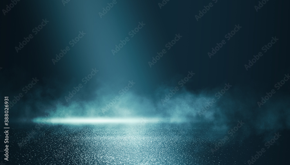 Dark abstract background. Empty dark street background at night. Spotlight reflects on the asphalt. Smoke, fog. 3d illustration Dark abstract background. Empty dark street background at night. Spotlight reflects on the asphalt. Smoke, fog. 3d illustration