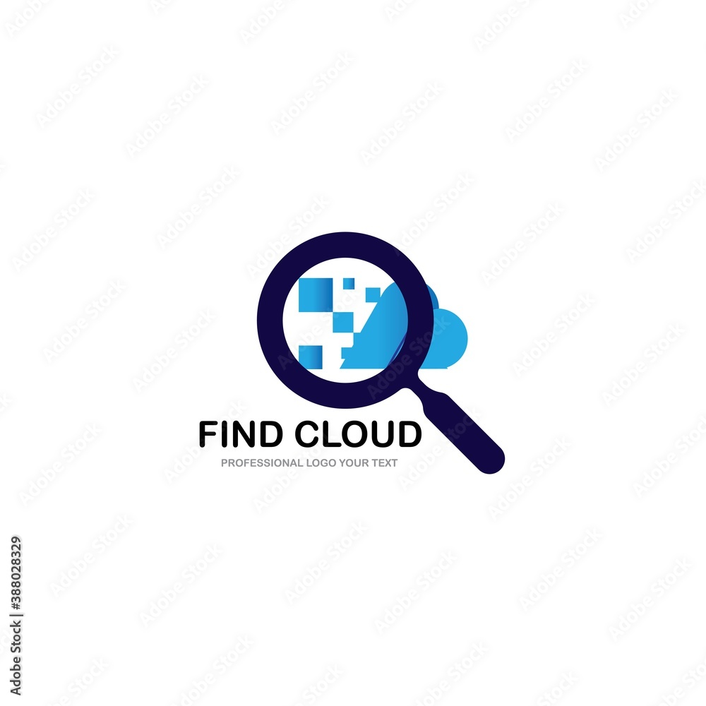 Find cloud logo template vector illustration design
