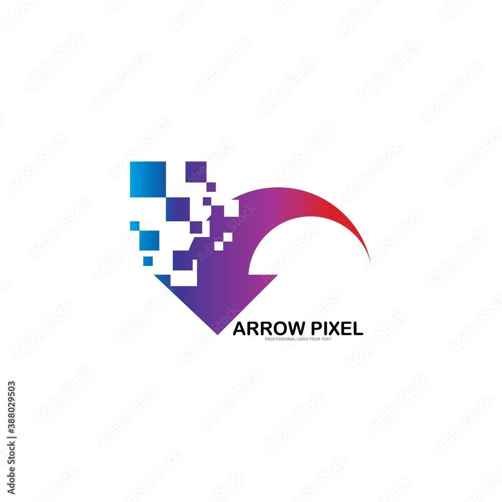 Pixel Arrow logo designs concept vector, Arrow pixel colorful logo template vector illustration design
Pixel Arrow logo designs concept vector, Arrow pixel colorful logo template vector illustration design