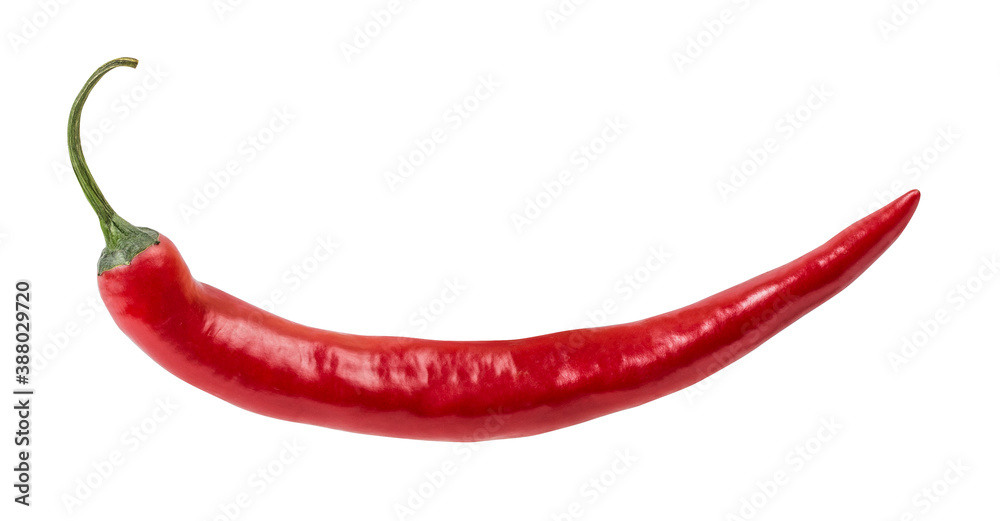 Pepper isolated on white background with clipping path Pepper isolated on white background with clipping path
