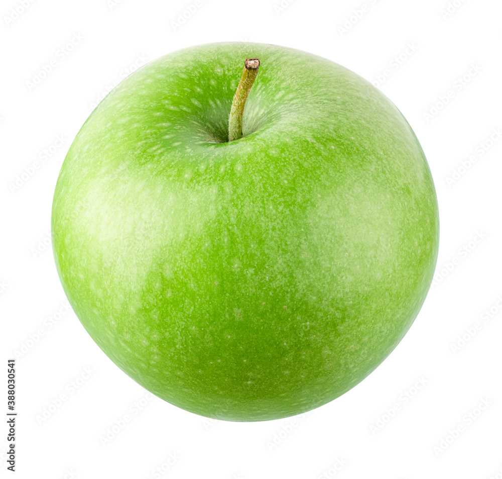 Green apple isolated on white background with clipping path Green apple isolated on white background with clipping path