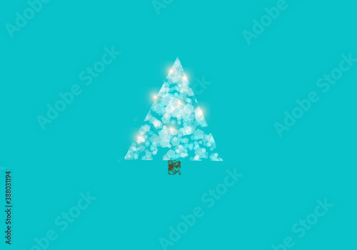 Abstract Christmas Tree.(copy-space)