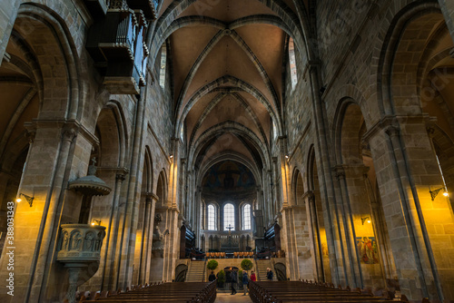 Interior of Bamberg Cathedral in Bamberg, Germany