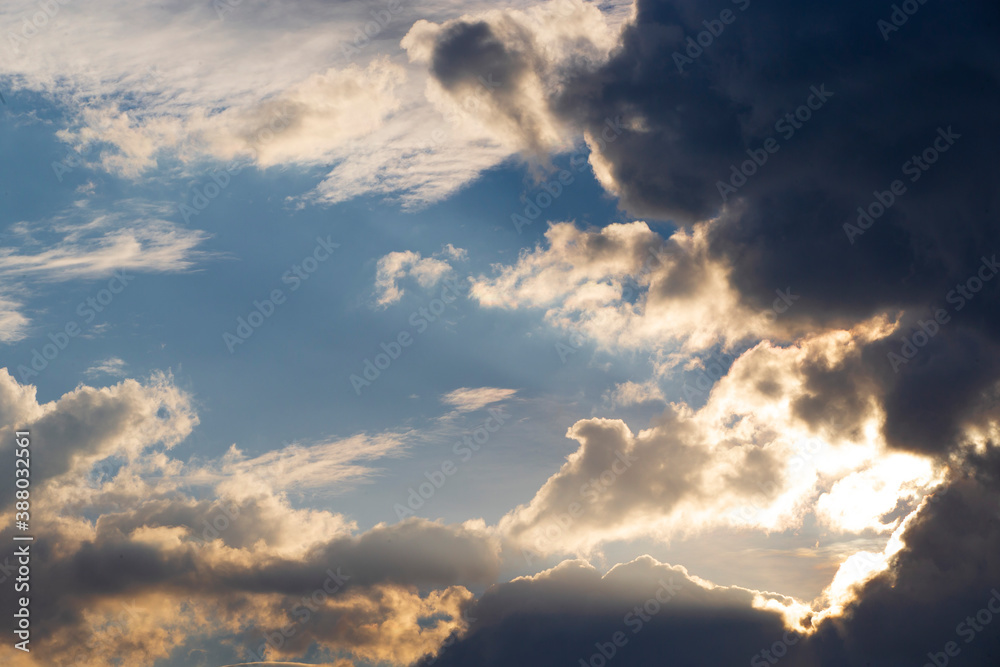 Fototapeta premium black clouds in the sky