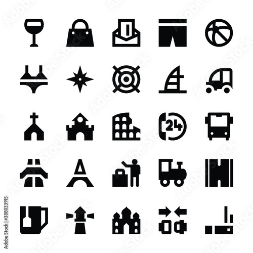 
Tourism and Travel Vector Icons 
