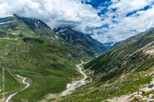 Rohtang pass during the monsoons
