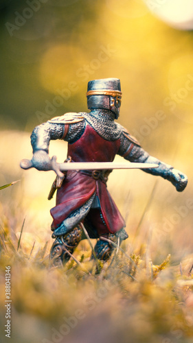Knight with a drawn sword
